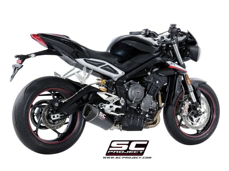SC Project SC1-R Slip-on Exhaust: Triumph Street Triple RS/S/R