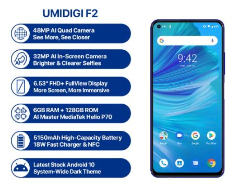 UMIDIGI F2」のスペックや対応バンドとスマホの価格まとめ｜モノログ