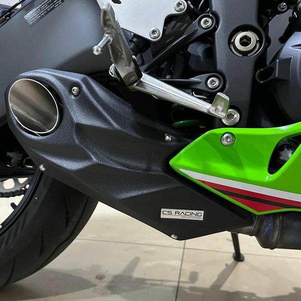 カワサキ zx6r 純正マフラー 触媒 カーボンカバー付 カワサキ zx6r