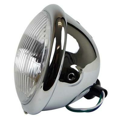 グッズ(GOODS) 5-3/4インチ ベイツタイプヘッドライト クローム サイド