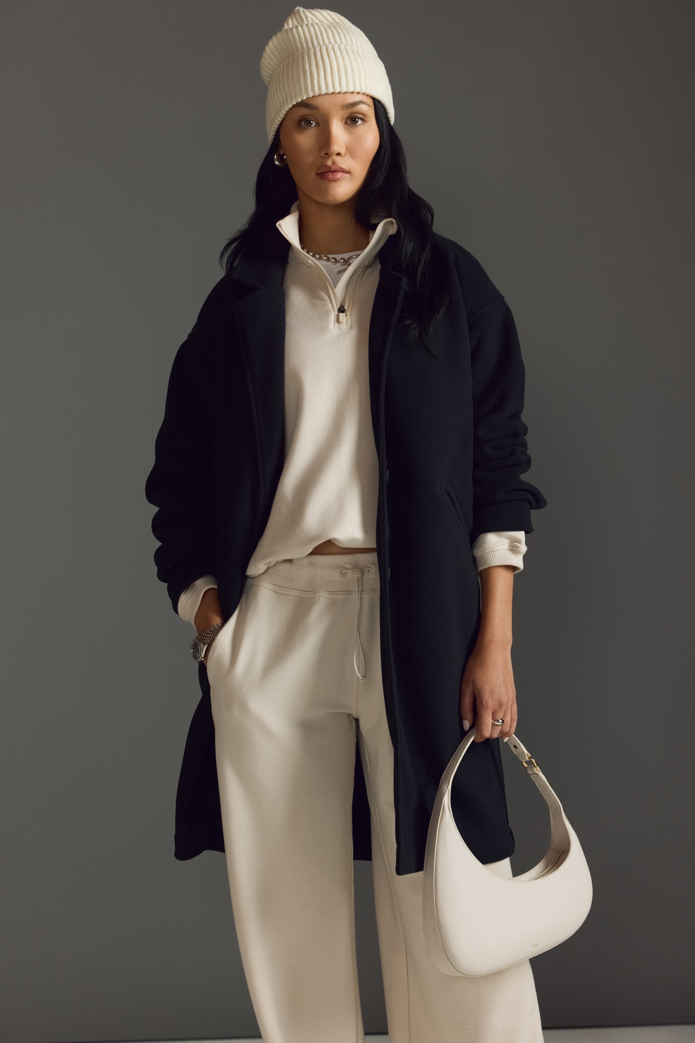 Elevate Fleece Overcoat - Black | MPG Sport