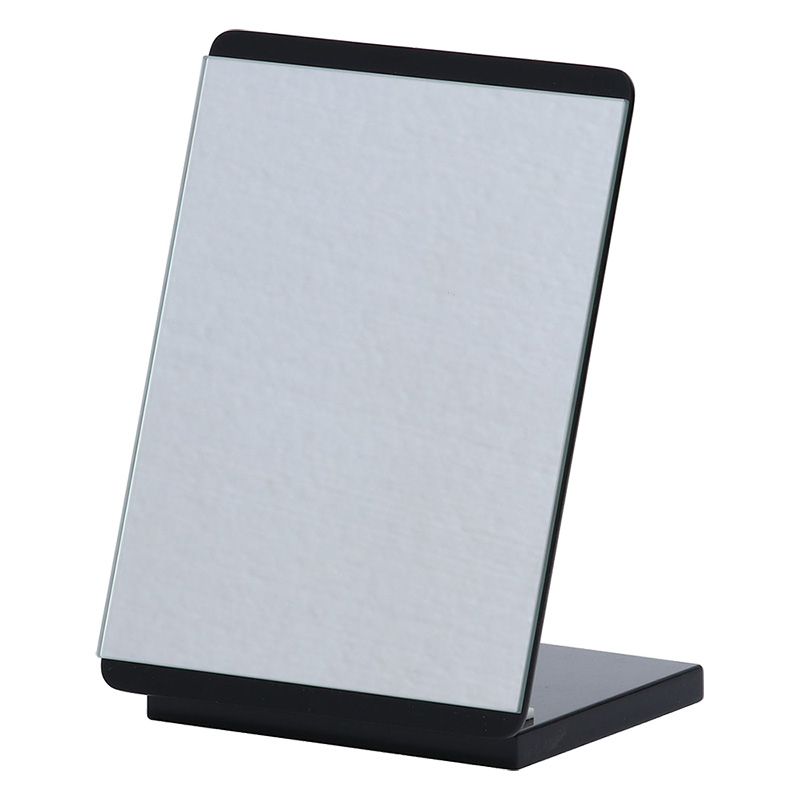 カラーミラー(卓上)ロセット(ブラック) 幅:160mm × 奥行:135mm × 高さ