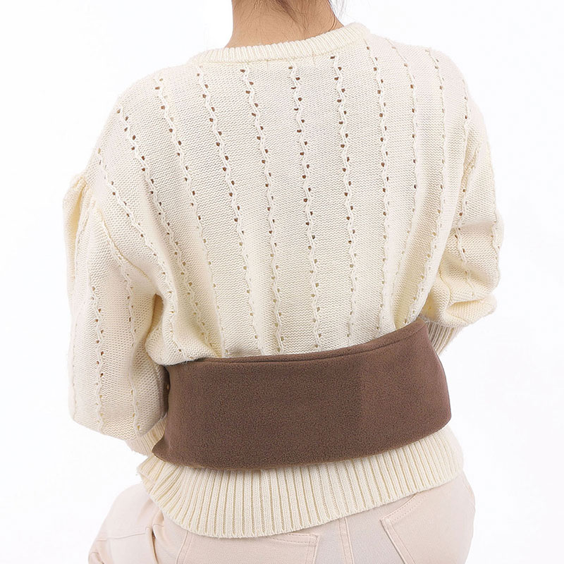 温活女子のからだケア 首肩ほっこり温熱ベルト ワイドタイプ ブラウン