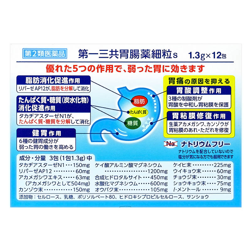 第2類医薬品】第一三共胃腸薬細粒s 12包 ｜ ミスターマックス