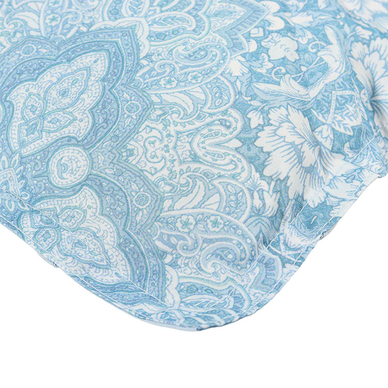 ○羽毛掛けふとん シングルロング(150×210cm)ルナエス ブルー