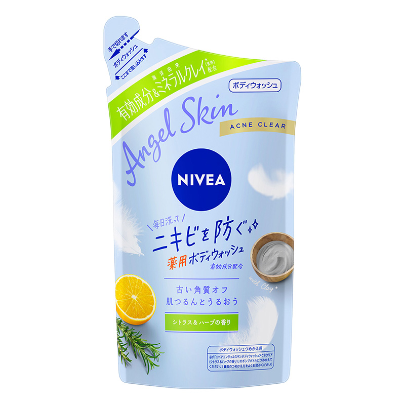 ニベア エンジェルスキン アクネクリア シトラス＆ハーブ詰替 350ml