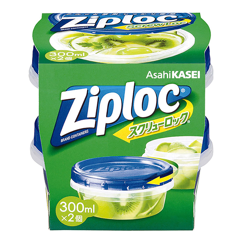 ジップロックスクリューロック 300mL 2個 ｜ ミスターマックス