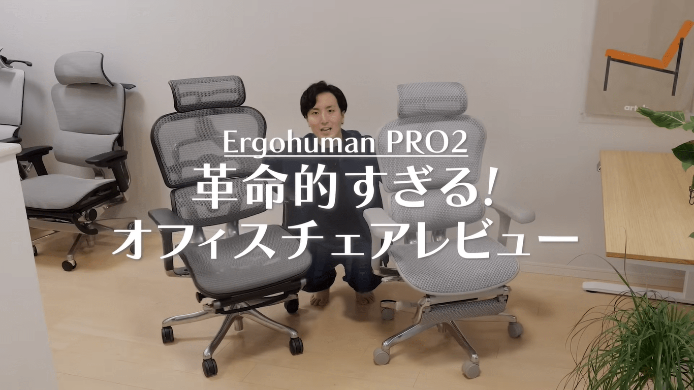 大進化】エルゴヒューマンプロ2の使用感を徹底レビュー！旧モデルとの