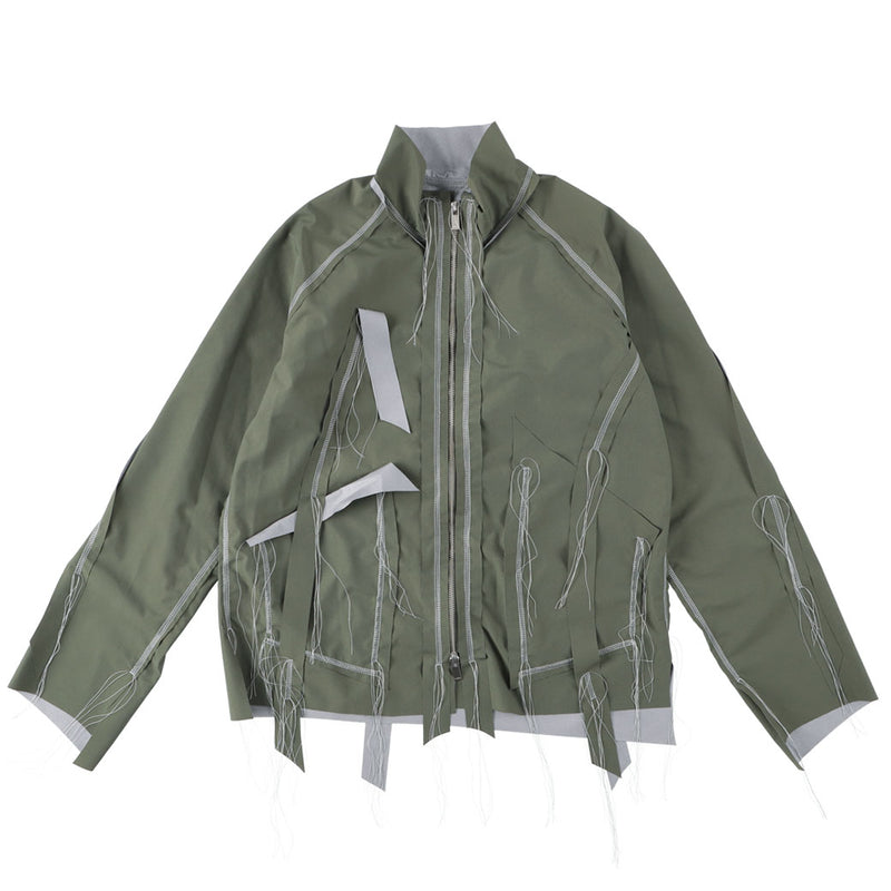 sulvam サルバム CUTTING SHORT BLOUSON (SR-J06-300) Khaki – Mukta / Sal