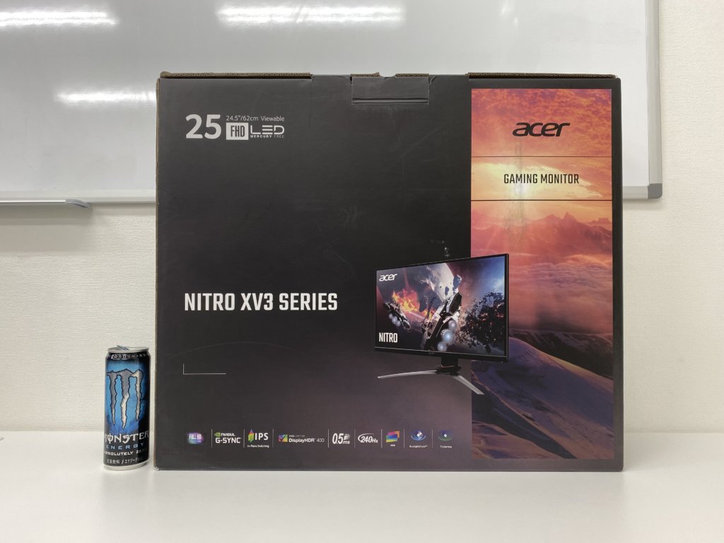 実機】Acer Nitro XV253QXbmiiprzx レビュー｜240Hz・IPS・応答速度0.5