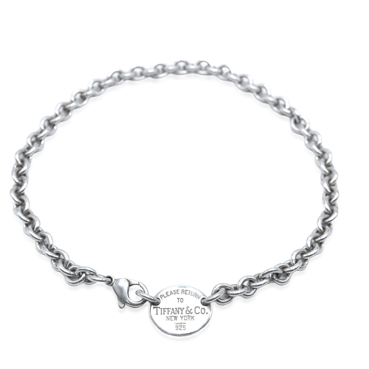 Tiffany & Co. Return to Tiffany Oval Tag Bracelet in Sterling