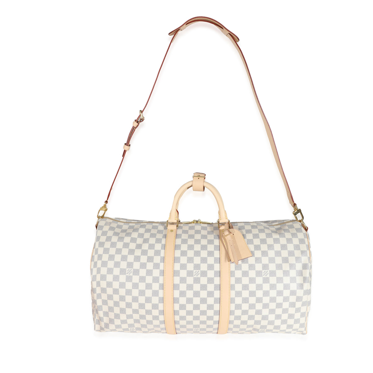 Louis Vuitton Damier Azur Canvas Keepall Bandoulière 55 | myGemma