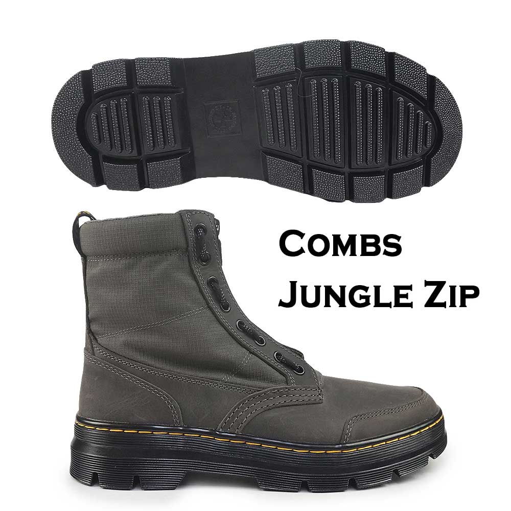 ドクターマーチン COMBS JUNGLE ZIP 8ホール メンズ ブーツ Dr.Martens