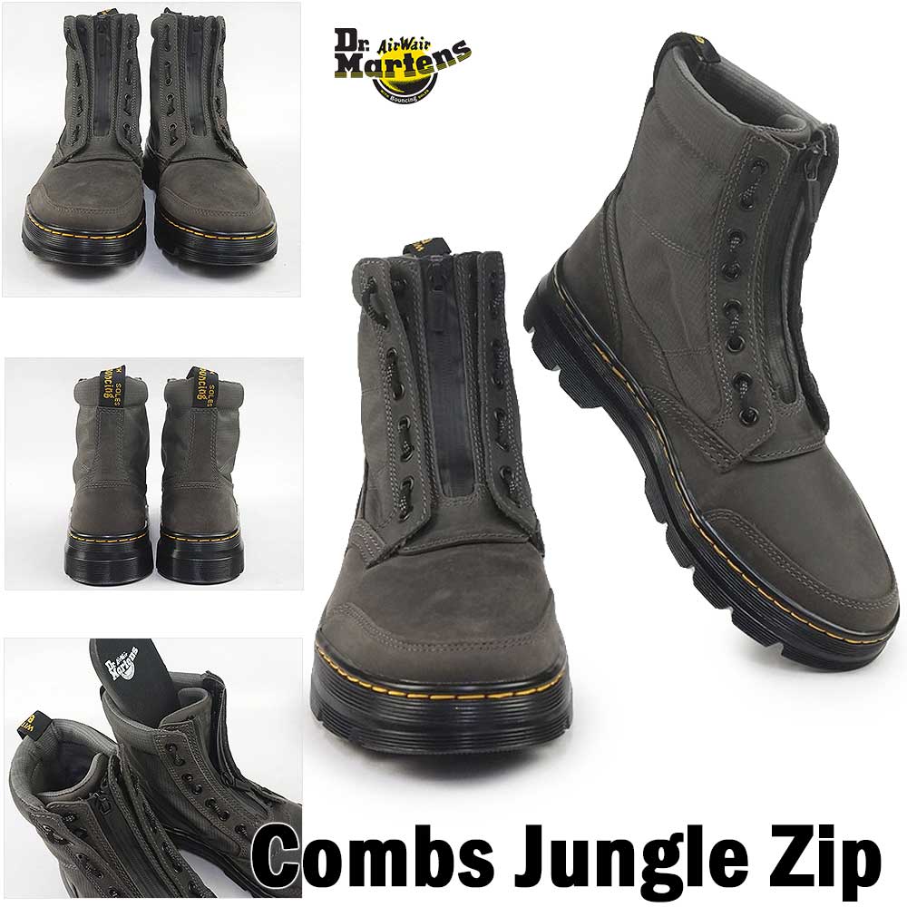 ドクターマーチン COMBS JUNGLE ZIP 8ホール メンズ ブーツ Dr.Martens