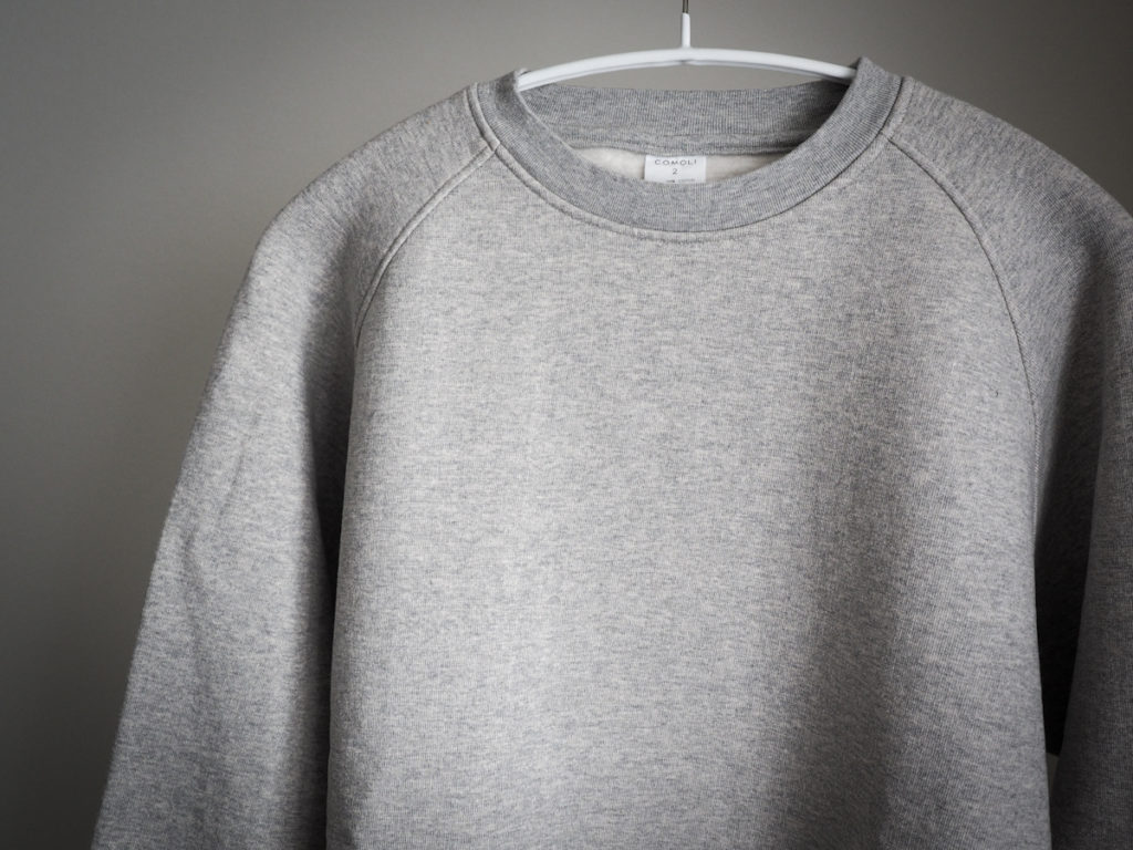 コモリ】COMOLI コットン吊裏毛 クルーネック【スウェット】 | めもぶろ