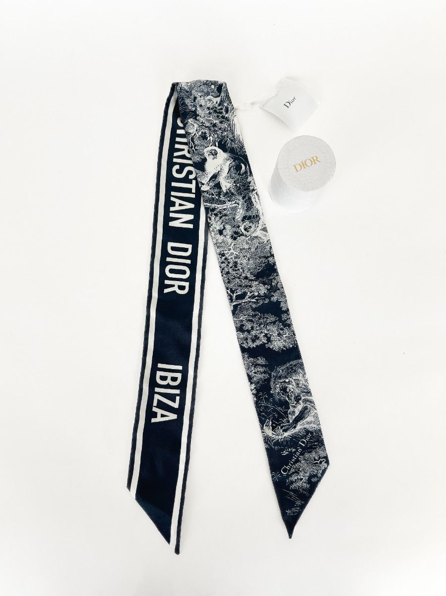 Dior Mitzah in Silk Toile de Jouy Blue | Myzah