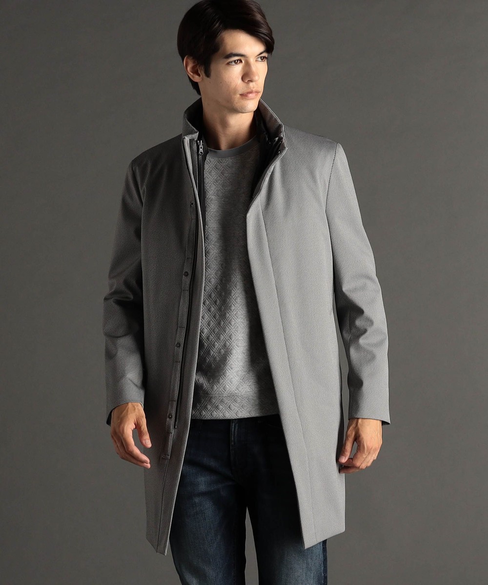 ex/tra】カルゼボンディング ダウンライナー付 スタンドカラーコート