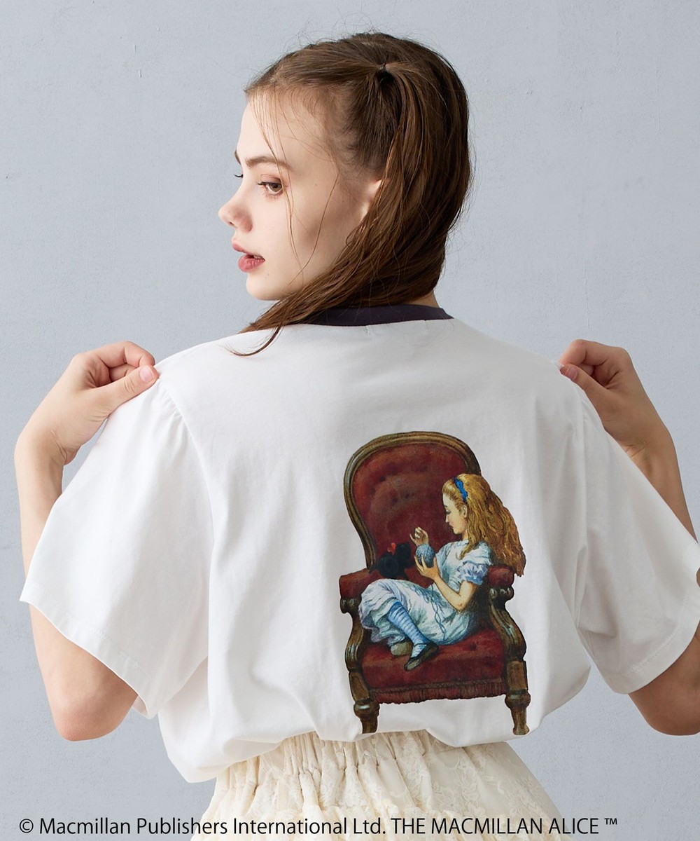 THE MACMILLAN ALICE マクミラン・アリスプリントコラボTシャツ｜T