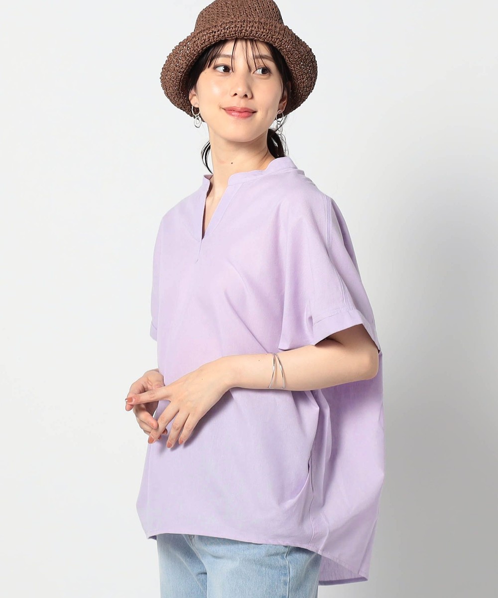 爽やか吸水速乾リネン スキッパーシャツ｜シャツ/ブラウス｜ニコル公式