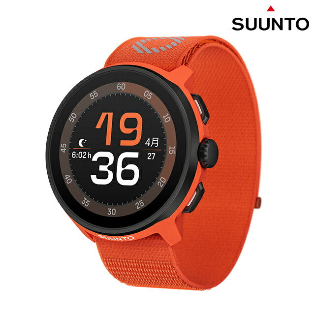 スント RUN CORAL ORANGE 充電式クォーツ スマートウォッチ ブランド