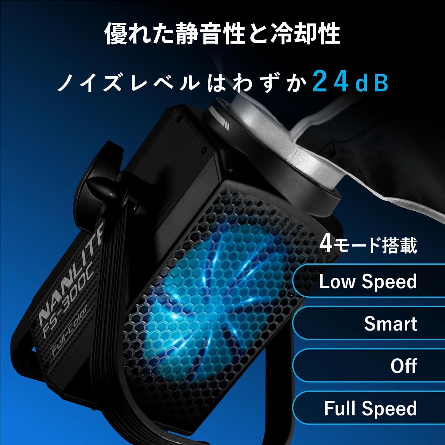 NANLITE FS-300C 撮影用ライト LEDスポットライト 300W RGBライト