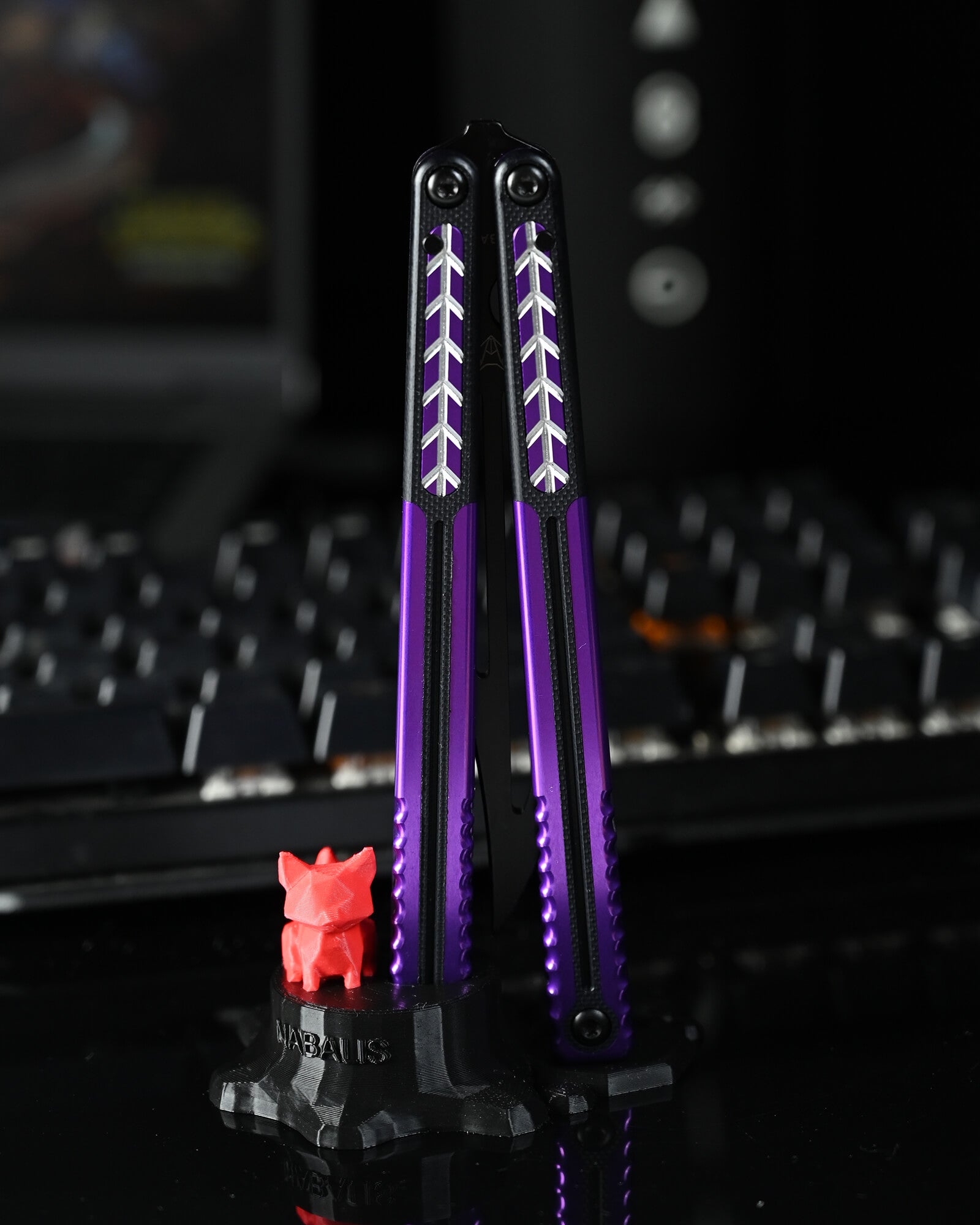 Nabalis Vulp Pro Balisong バタフライ ナイフ トレーナー G10 &amp