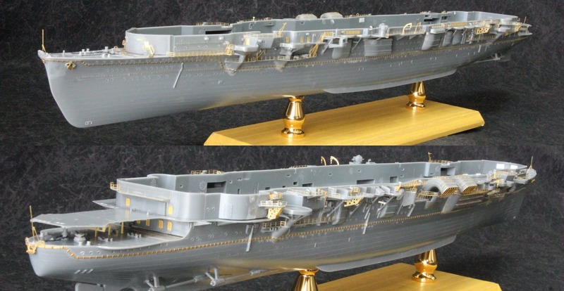 フジミ1/350日本海軍航空母艦 飛龍 徹底ディティールアップ製作記 IJN