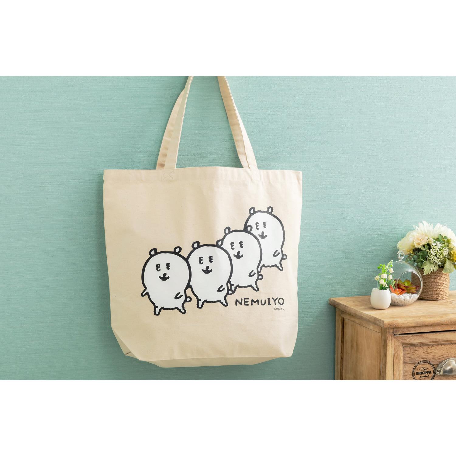 ナガノのくま 大きめトートバッグ（NEMUIYO） | ナガノキャラクターズ