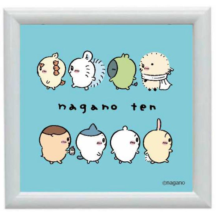 ナガノ展 ナガノ展 アートフレーム ちいかわ 自分ツッコミくま もぐら