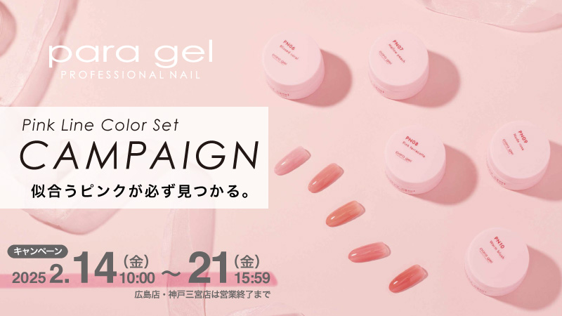 2025年2月paragelピンクラインカラーセットキャンペーン / NES