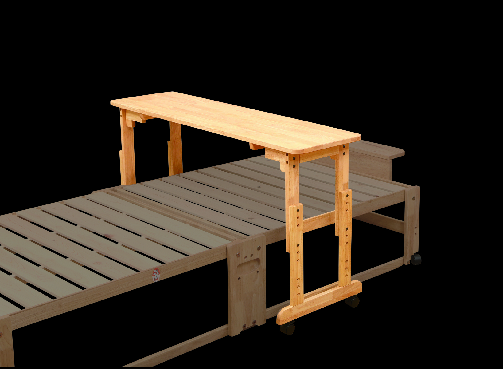 NK-2712］炭入り折りたたみベッド畳ロータイプ シングル［ヘッド無し