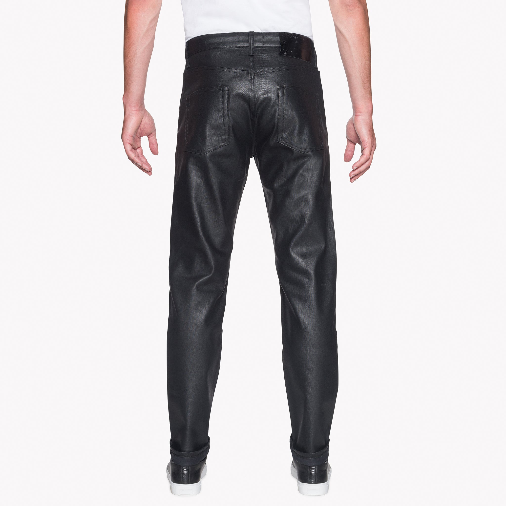 Easy Guy - Wax Coated Black Stretch | Naked & Famous Denim – Naked