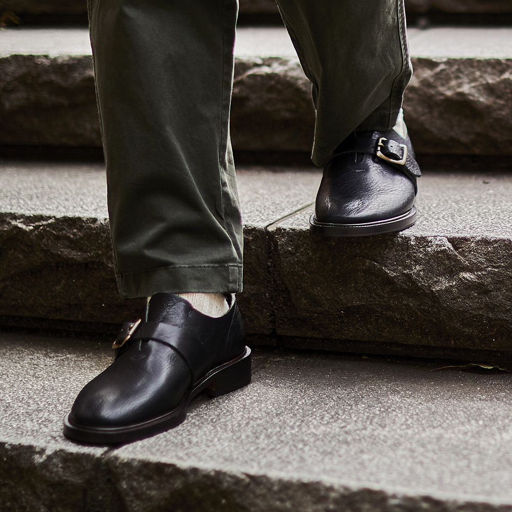 一枚革モンク | 奈良の靴 − KOTOKA などの革靴