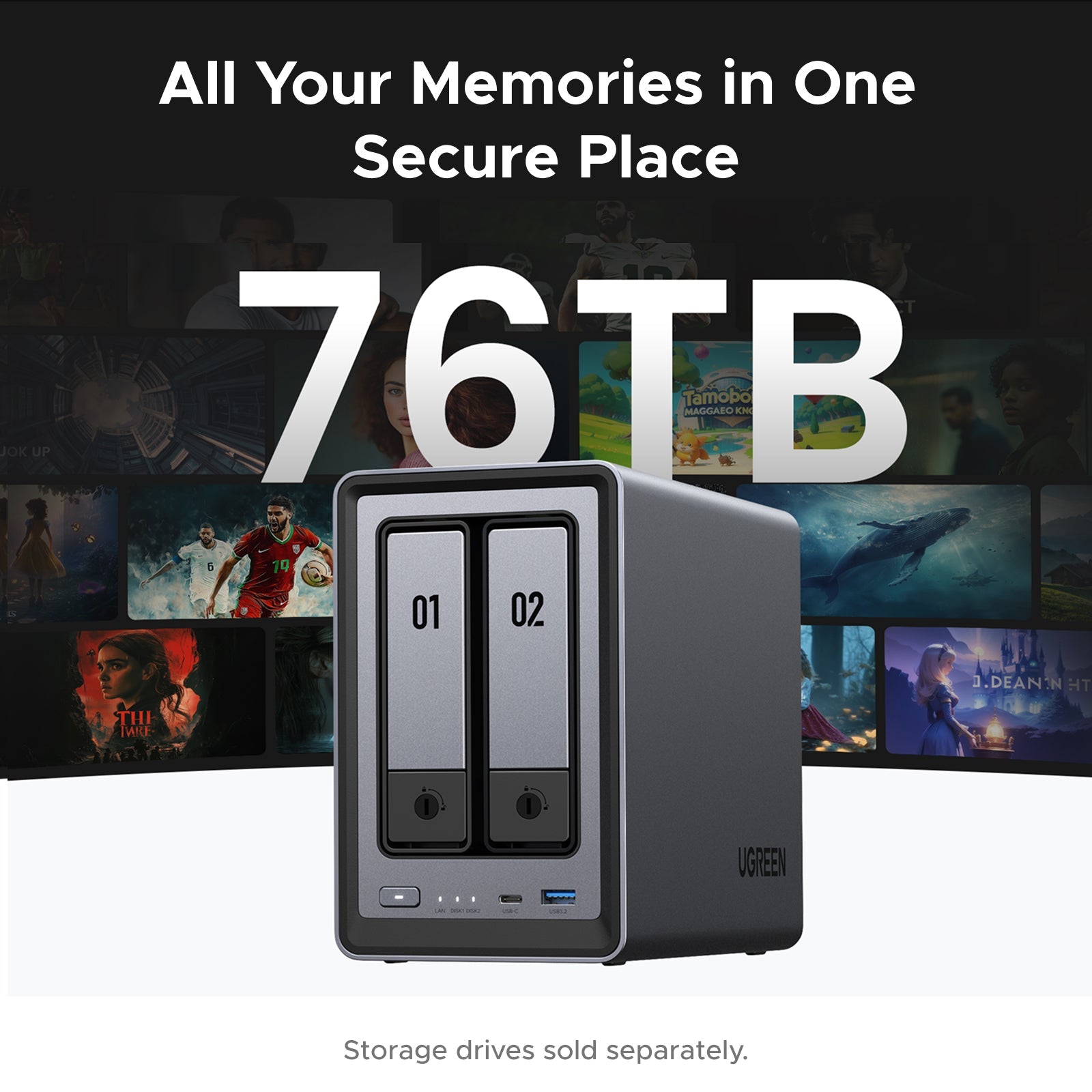 2 bay NAS Storage for Home | 14-day worry-free trial – UGREEN NAS CA