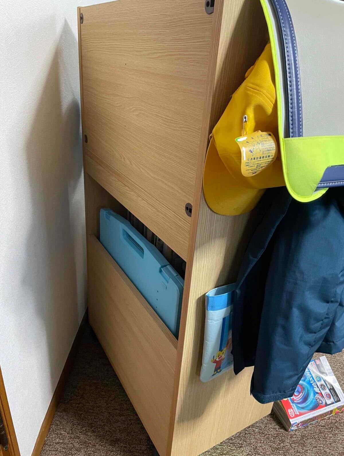 ランドセル収納、どうしてる？カリモクのマルチラックを使ってみた