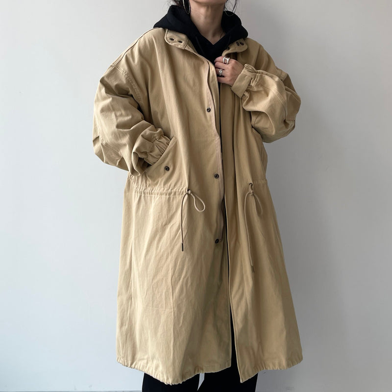 vintage like military mods coat M-65 / beige（ビンテージライク
