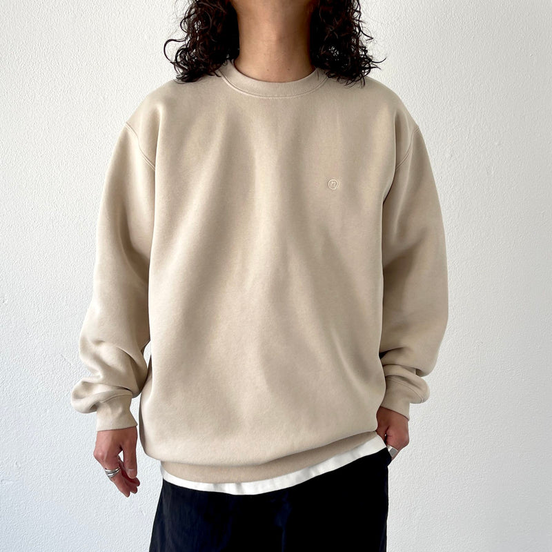 10.0oz natto logo sweat / beige（ナットロゴスウェット / ベージュ