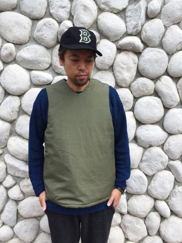 Natural/商品詳細 【MONITALY】 Reversible Insulated Vest (Vancloth)