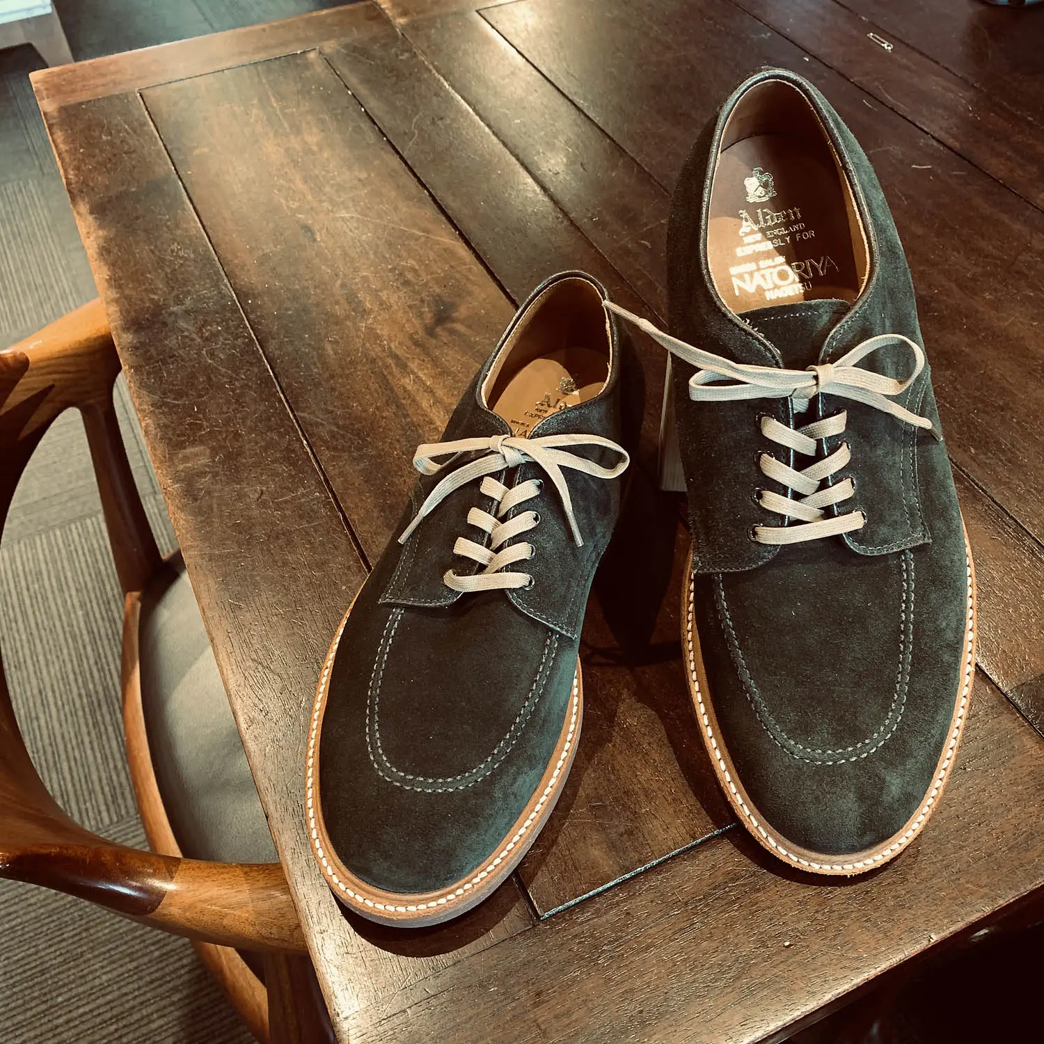 別注インディーOX】オールデン N4604 スエード Hunter Green