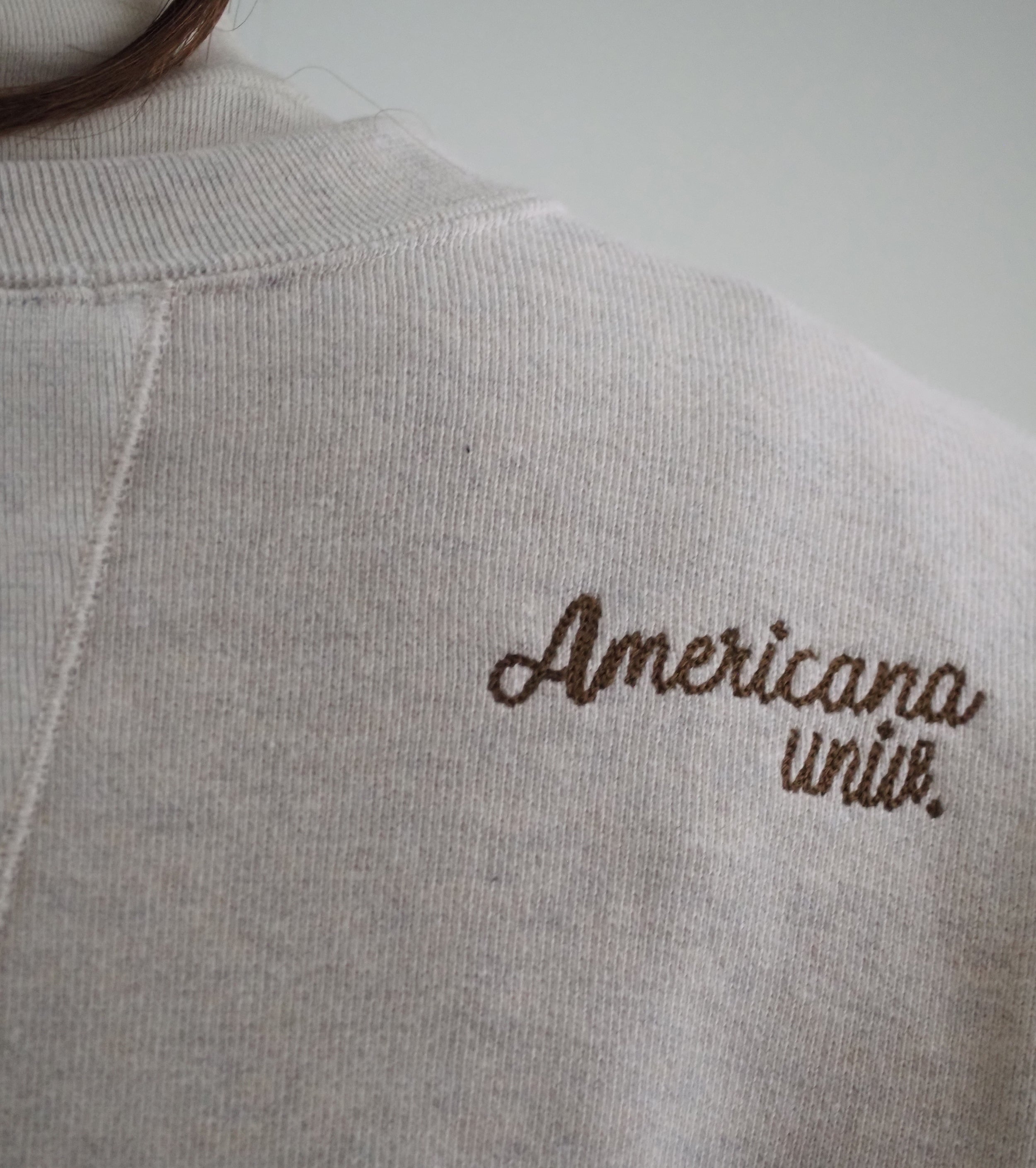 Americana 14ゲージ裏毛 クロップド カットオフ スウェット , Oatmeal