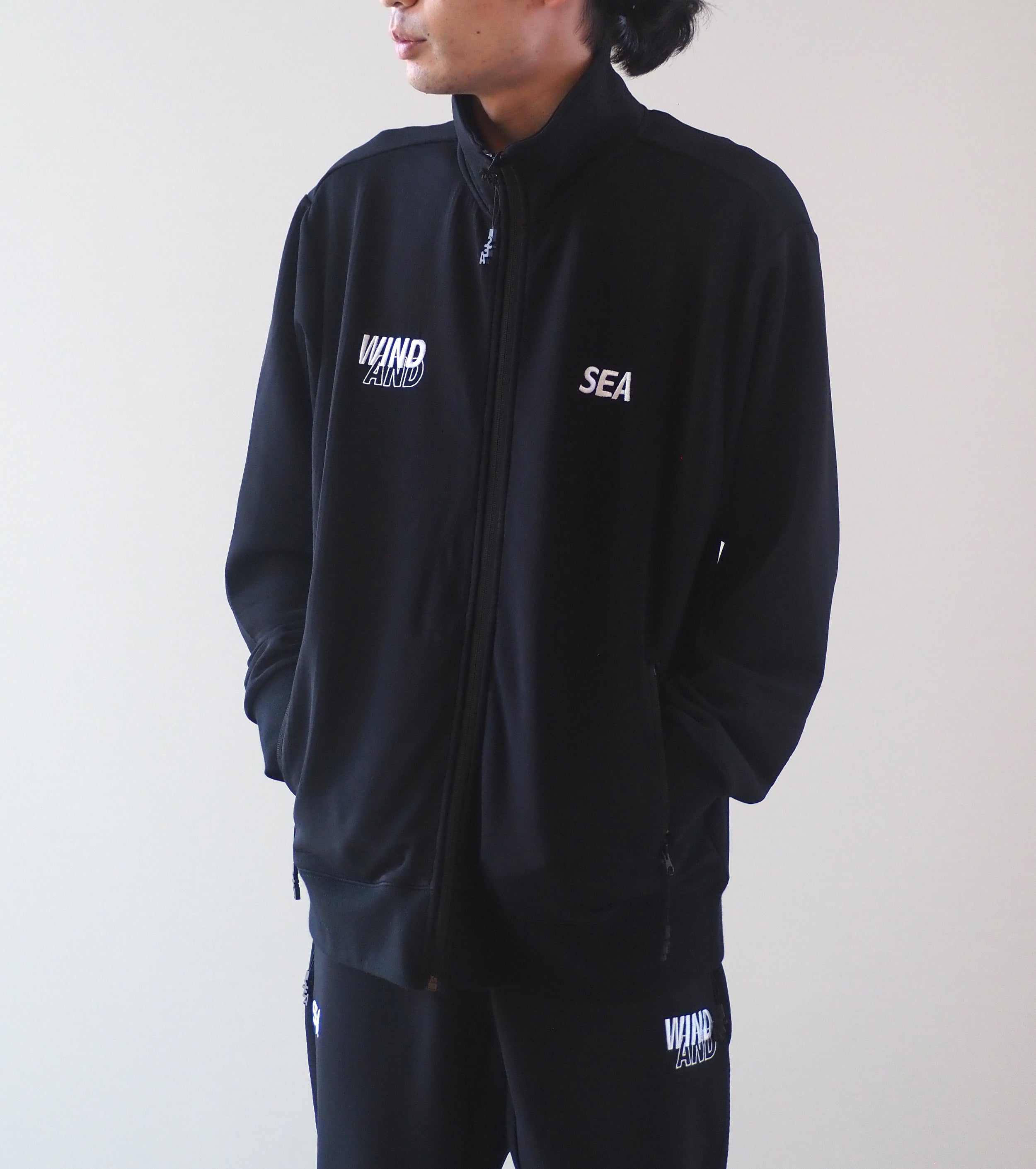 WIND AND SEA ウィンド エアテックス トラック トップ, Black – Navyblue