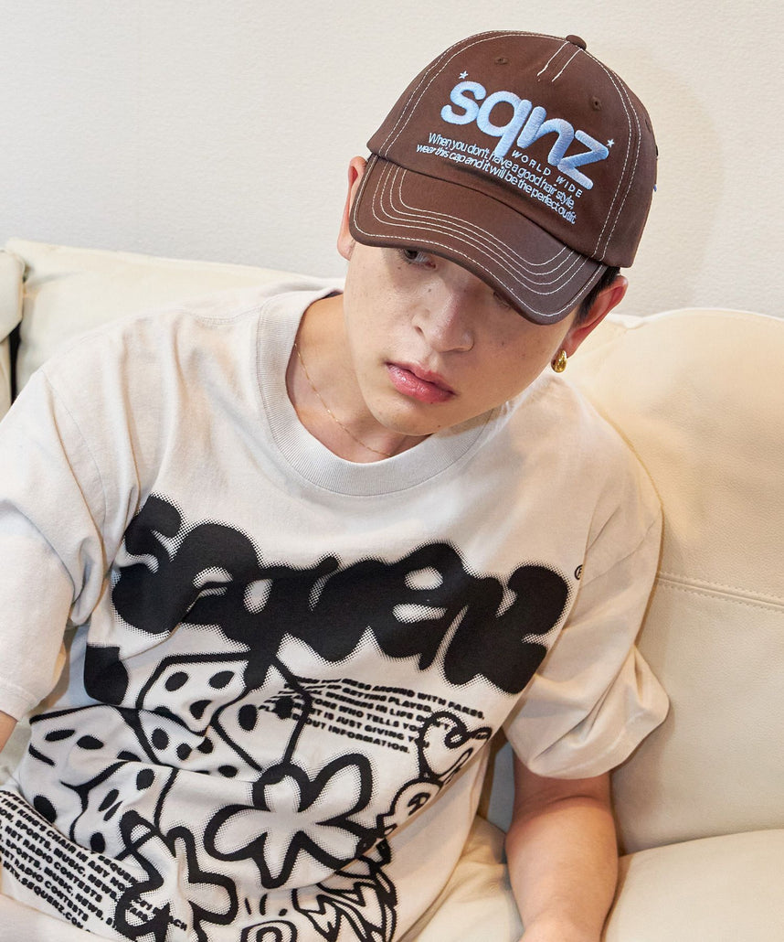 SEQUENZ（シークエンズ）】sqnz logo cap / ロゴ ベースボール