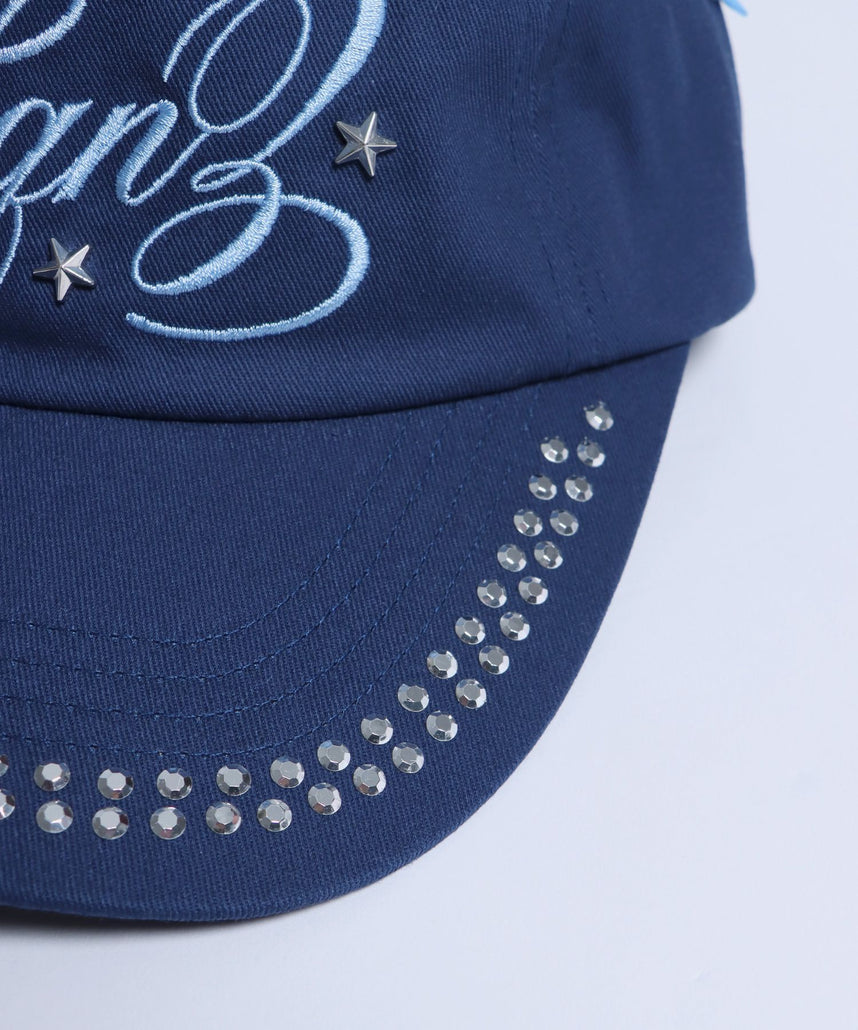 sqnz（エスキュンズ）】sqnz studs cap / キャップ 帽子 スタッズ 刺繍