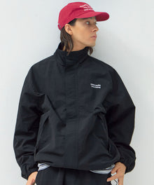 スタンドカラーナイロンジップアップジャケット / オーバージャケット