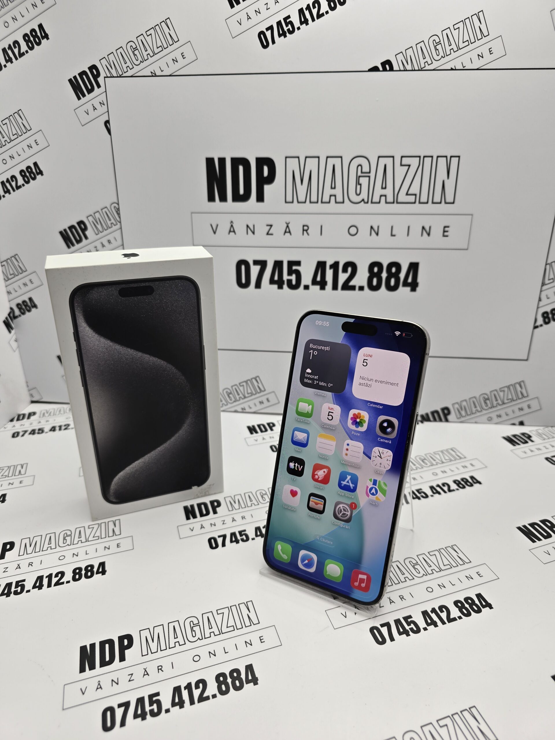 Apple iPhone 15 PRO MAX Memorie 256 Gb Baterie 82% Natural