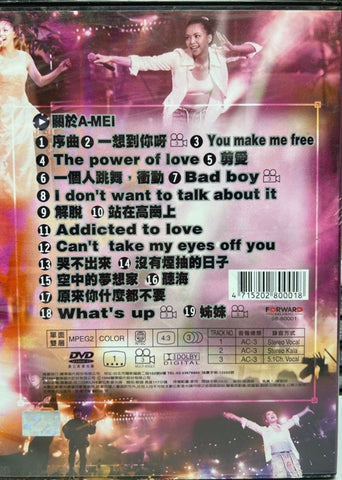 A-Mei in Concert 張惠妹《1998”妹力四射”演唱會》(DVD) (Hong Kong