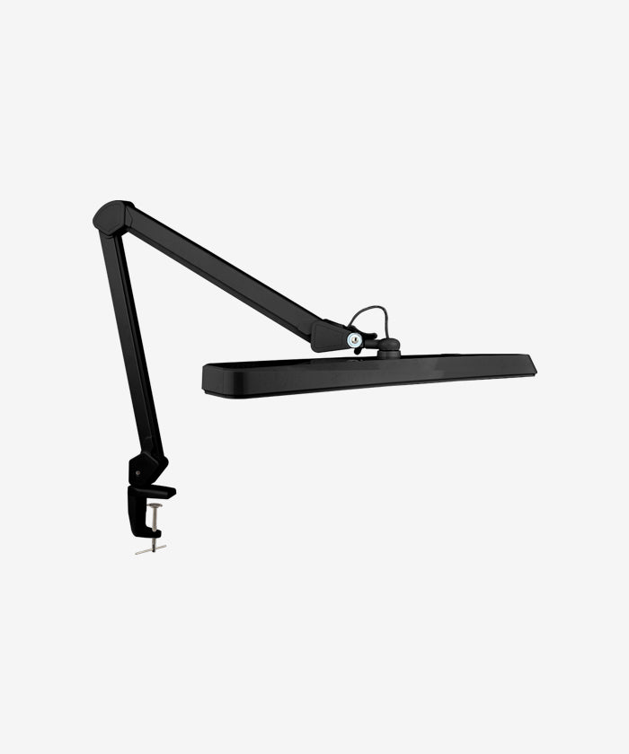 22” Wide LED Desk Lamp with Clamp, Dimmable, Flicker-Free – Black