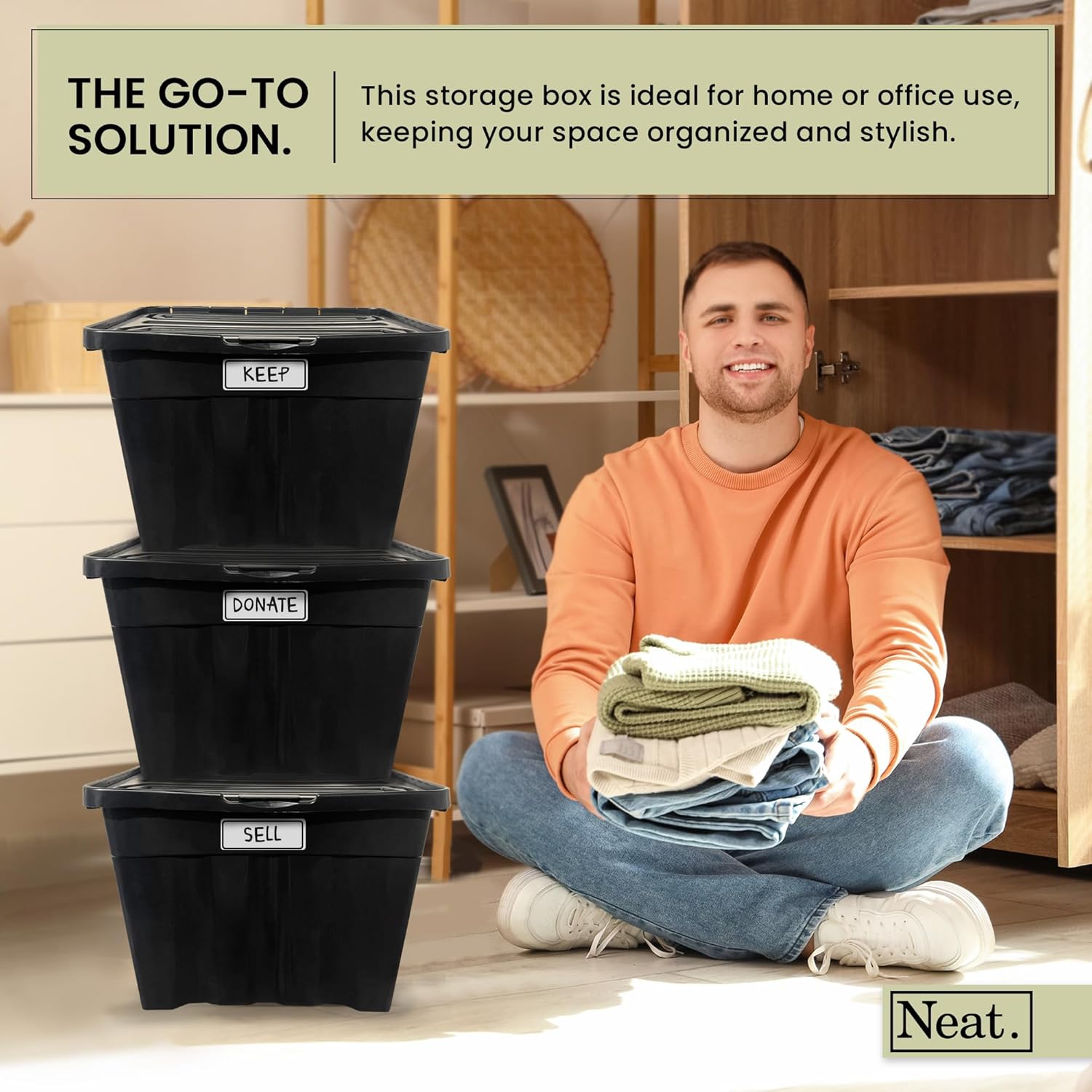 Neat. 30L Storage Boxes with Lids – Neat Products
