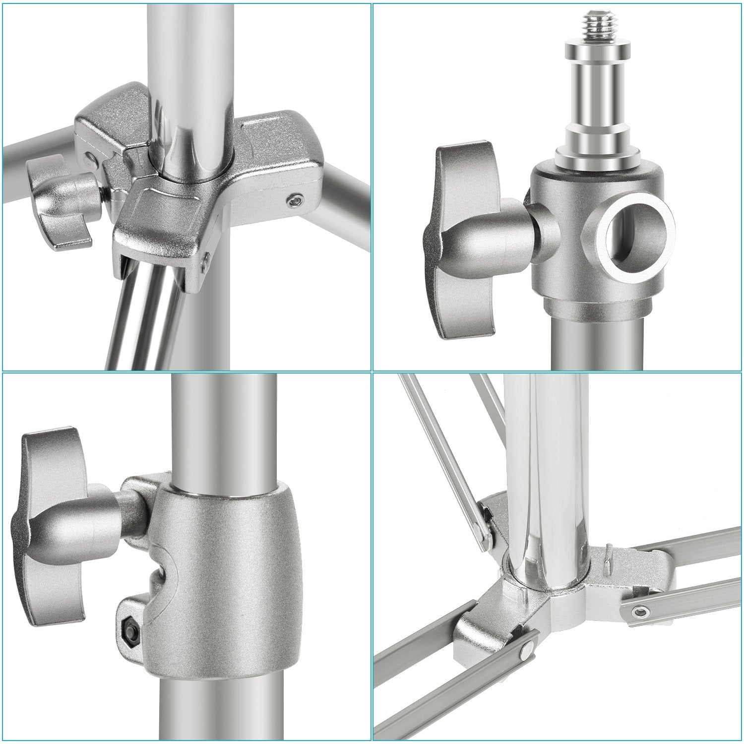 NEEWER 2パック ST-200SS/ST-280SS ステンレススチール製 ライト