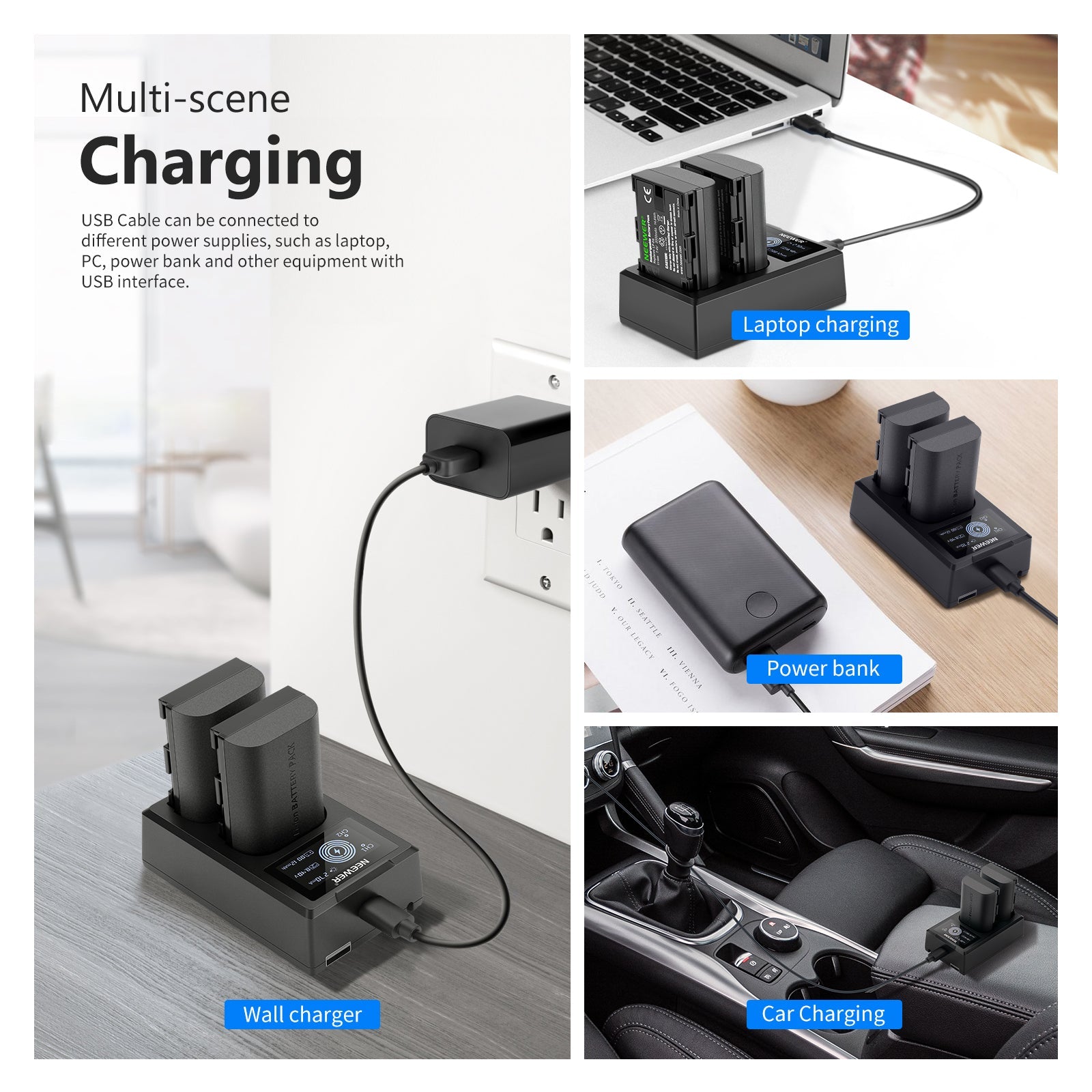 Neewer LP-E6交換用バッテリー充電器セット - NEEWER – NEEWER.JP